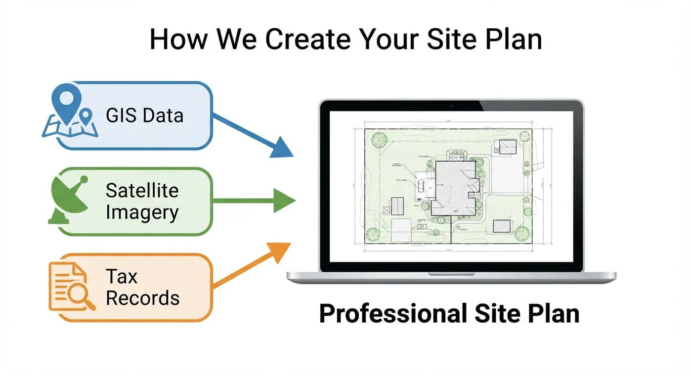 GIS satellite data site plan