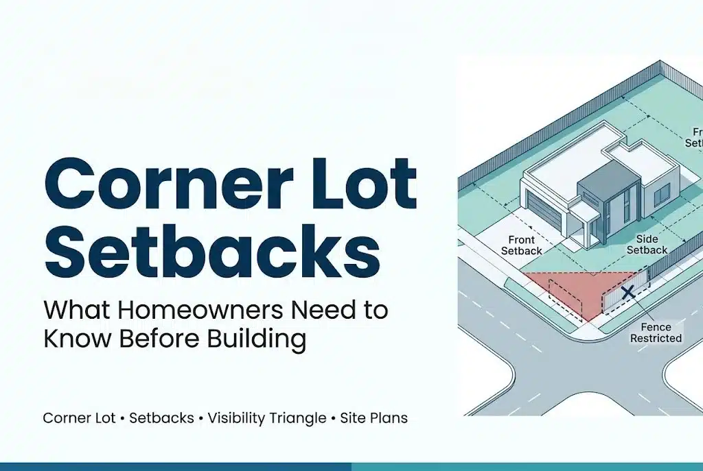 Corner lot setbacks guide - what homeowners need to know before building on a corner property